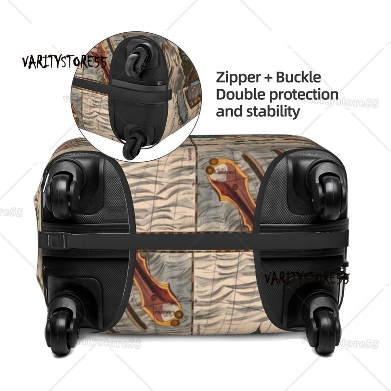 Zvaigznāju diagrammas drukāšana Bagāžas aizsargājošie putekļu pārsegi Elastīgi ūdensnecaurlaidīgi 18-32 collu čemodāna pārsega ceļojumu piederumi