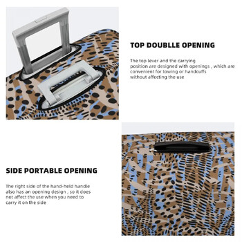 Κάλυμμα βαλίτσας Leopard Print Simple ριγέ Zebra Cruise Trip Protection Διασκεδαστική θήκη αποσκευών Χριστουγεννιάτικο δώρο