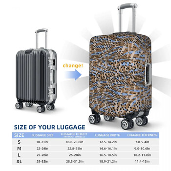 Κάλυμμα βαλίτσας Leopard Print Simple ριγέ Zebra Cruise Trip Protection Διασκεδαστική θήκη αποσκευών Χριστουγεννιάτικο δώρο