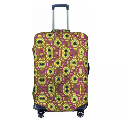 Husă pentru valiză cu imprimeu afro, cu geometrie, croaziera, călătorie, zbor, distracție, pentru bagaje