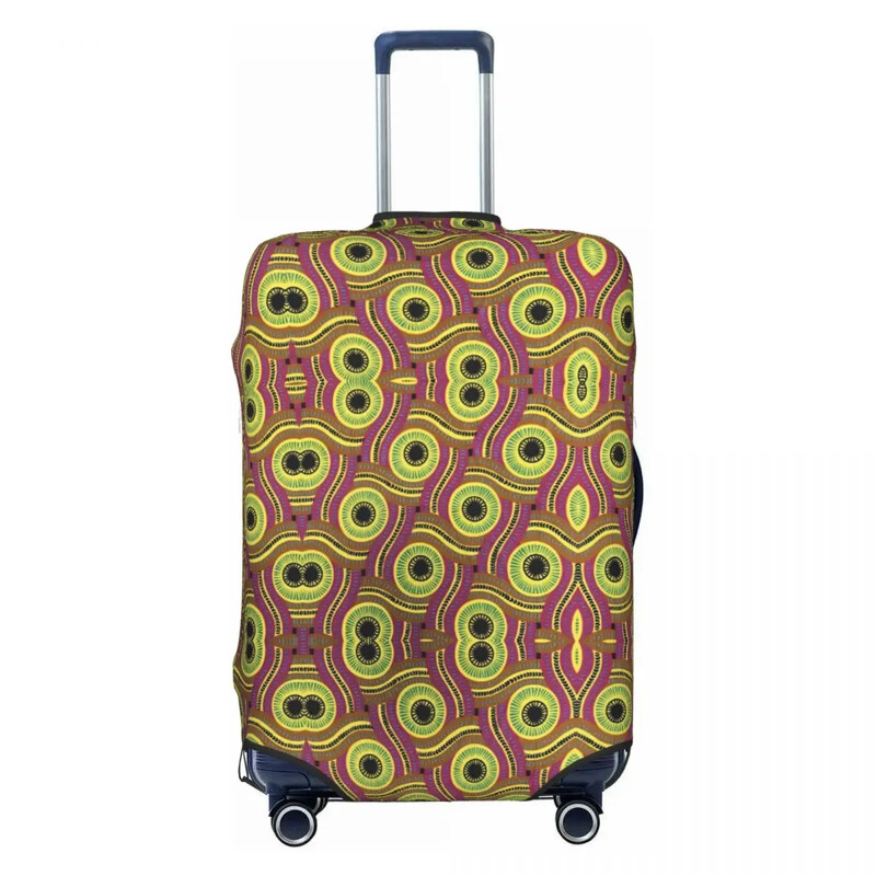 Husă pentru valiză cu imprimeu afro, cu geometrie, croaziera, călătorie, zbor, distracție, pentru bagaje