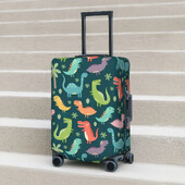 Husă drăguț pentru valiză cu dinozauri colorate Tyrannosaurus Rex Dinozaur Capri Vacanță de afaceri Distracție Accesorii pentru bagaje Protector