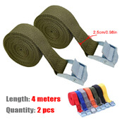 2 buc 4M portbagajul mașinii pentru caiac Cam cataramă Cureaua de fixare Cureaua pentru bagaje Legatură rapidă din poliester cu cataramă Curele de frânghie de marfă