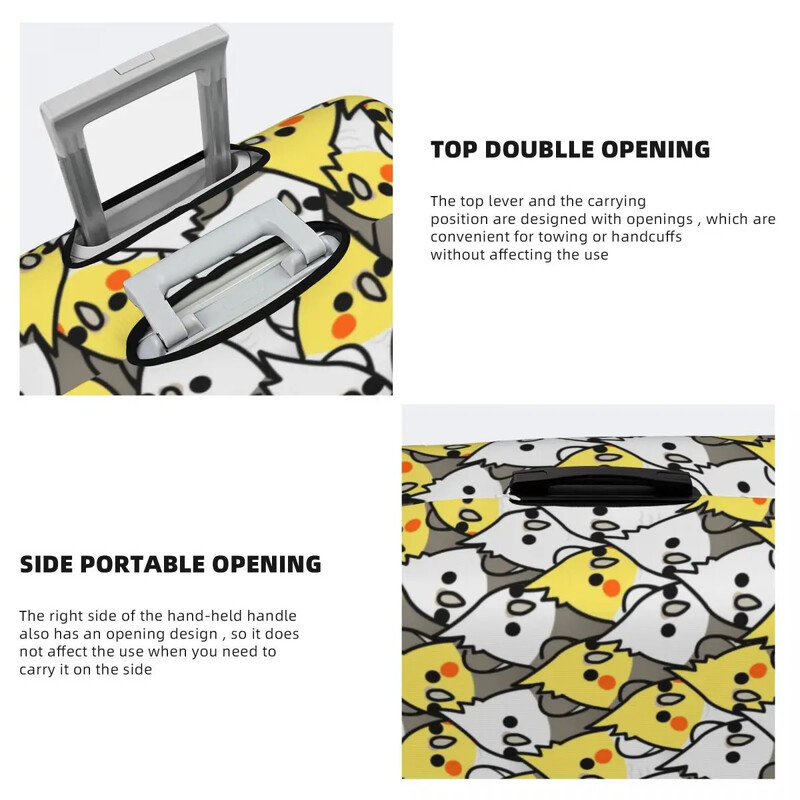 Protector de husă de bagaje personalizat pentru păsări papagali, huse de călătorie pentru animale, pentru 18-32 inci