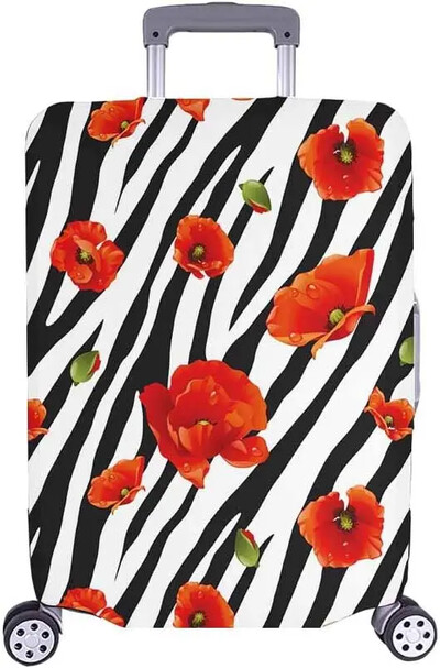 Navlaka za kovčeg Zebra dizajna Crno-bijele pruge Štitnik za putovanje na krstarenju Praktični pribor za prtljagu na odmoru