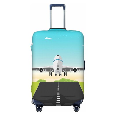 Avion personalizat inimă zbor avion cadou husă pentru bagaje valiză de călătorie elastică huse de protecție se potrivește 18-32 inch