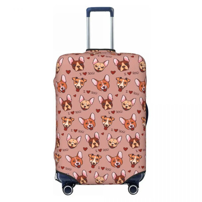 Κάλυμμα βαλίτσας γκράφιτι μόδας Pug Dog Cartoon Πρακτική προστασία ταξιδιού Αξεσουάρ αποσκευών Διακοπές