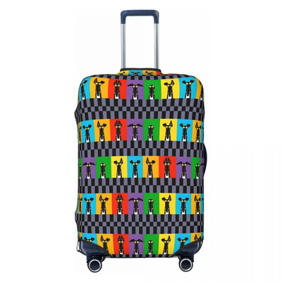 Κάλυμμα βαλίτσας γκράφιτι μόδας Pug Dog Cartoon Πρακτική προστασία ταξιδιού Αξεσουάρ αποσκευών Διακοπές