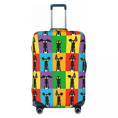 Κάλυμμα βαλίτσας γκράφιτι μόδας Pug Dog Cartoon Πρακτική προστασία ταξιδιού Αξεσουάρ αποσκευών Διακοπές