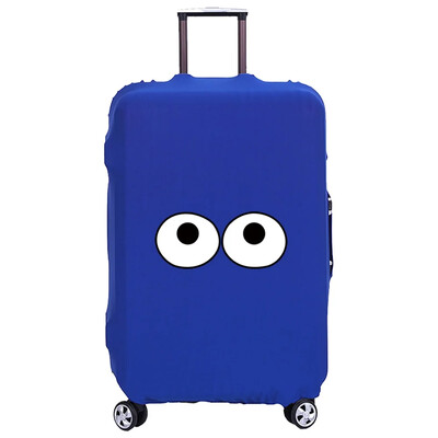 Big Eyes Pattern Mode Bagāžas pārsegs Ceļojumu čemodāns Aizsargpārvalks Elastīgi Putekļu aizsargi Piemēroti 18-32 collu čemodāniem