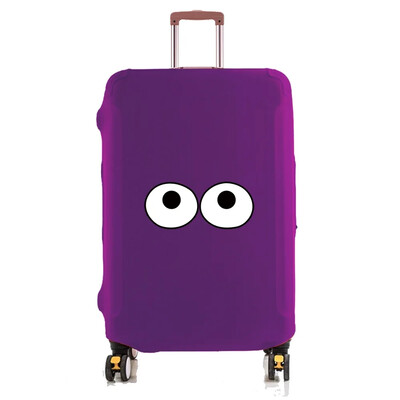 Big Eyes Pattern Mode Bagāžas pārsegs Ceļojumu čemodāns Aizsargpārvalks Elastīgi Putekļu aizsargi Piemēroti 18-32 collu čemodāniem