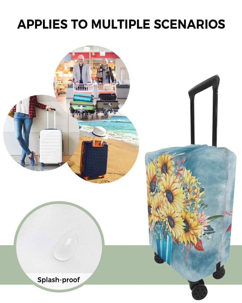 Ulje na platnu Tekstura Suncokreti Vaze Zaštitna navlaka za prtljagu Putni dodaci Kofer Elastična torbica za zaštitu od prašine Zaštitni rukav