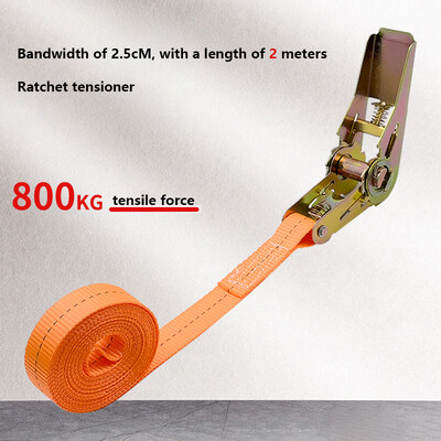 Podesivo sigurno pričvršćivanje za siguran prijevoz prtljage Teški automobili i kamioni Prednja traka s čegrtaljkom s metalnom kopčom