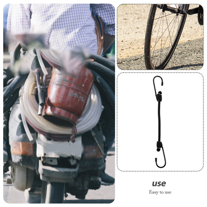 4 gab. Kravas siksna Velosipēda bagāžas siksnas Elastīga virve gumijas aukla Metāla gumijas auklas stiprinājuma lentu izstiepšanai