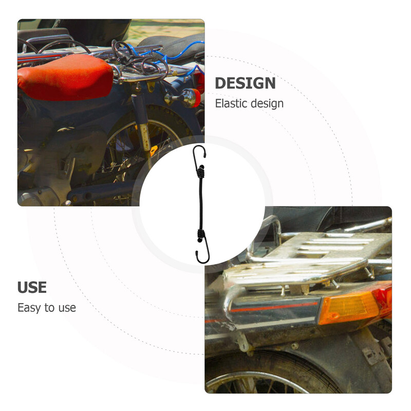 4 gab. Kravas siksna Velosipēda bagāžas siksnas Elastīga virve gumijas aukla Metāla gumijas auklas stiprinājuma lentu izstiepšanai