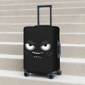 Smieklīgs multfilmas čemodāna pārsegs 3D sejas ceļojumu aizsargs brīvdienu elastīgās bagāžas piederumi