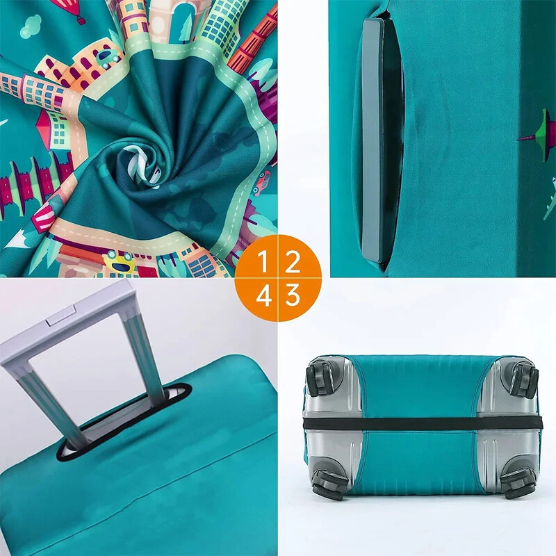 Bagāžas pārsegi 18-32 Aizsargs Ceļojumu bagāžas Čemodāns Aizsargpārklājs Stretch Putekļu Pārvalki Ceļojumu piederumi Bagāžas piederumi