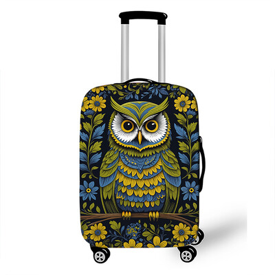 nakts mēness pūces apdruka bagāžas pārsegs ceļojumiem elastīgais čemodāna pārvalki pretputekļu ratiņu futrāļa aizsargpārvalks