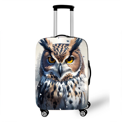 nakts mēness pūces apdruka bagāžas pārsegs ceļojumiem elastīgais čemodāna pārvalki pretputekļu ratiņu futrāļa aizsargpārvalks