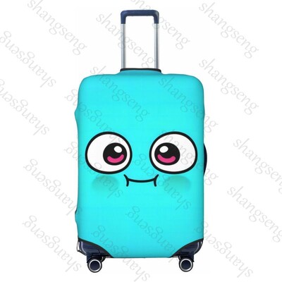 Husă pentru bagaje de călătorie cu expresie de animal amuzant, cu elastic, pentru valiză, pentru cărucior
