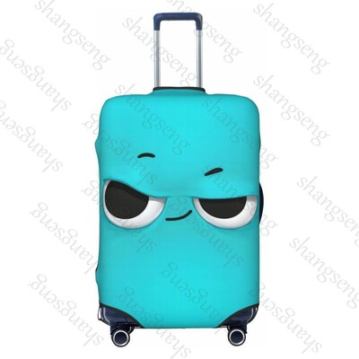 Husă pentru bagaje de călătorie cu expresie de animal amuzant, cu elastic, pentru valiză, pentru cărucior