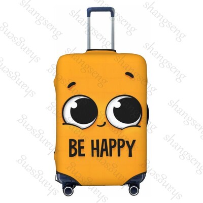 Husă pentru bagaje de călătorie cu expresie de animal amuzant, cu elastic, pentru valiză, pentru cărucior