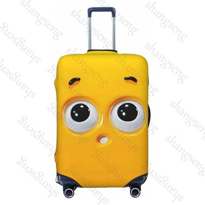 Husă pentru bagaje de călătorie cu expresie de animal amuzant, cu elastic, pentru valiză, pentru cărucior