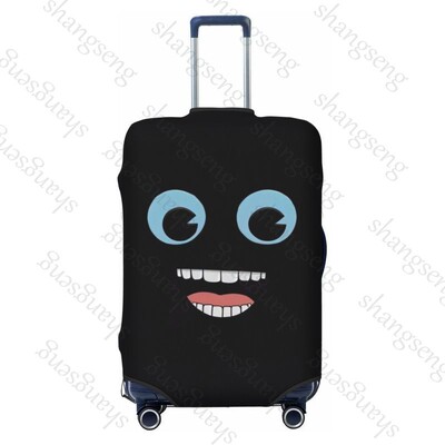Husă pentru bagaje de călătorie cu expresie de animal amuzant, cu elastic, pentru valiză, pentru cărucior
