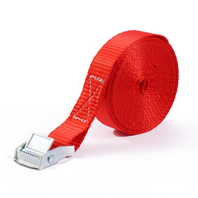 2 M sprādzes piesienamās jostas kravas siksnas automašīnas motociklam ar metāla sprādzes vilkšanas virvi Spēcīga sprūdrata josta melna sarkana zaļa