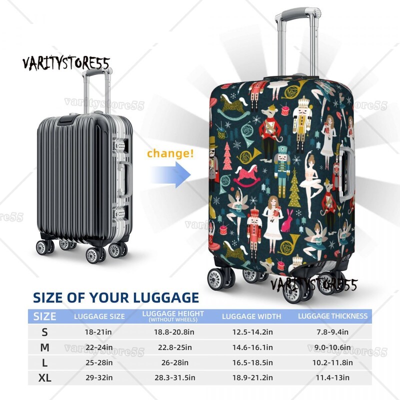 Spărgător de nuci personalizat dansator de balet husă pentru bagaje de călătorie, elastică, pentru valiză, pentru 18-32 inci