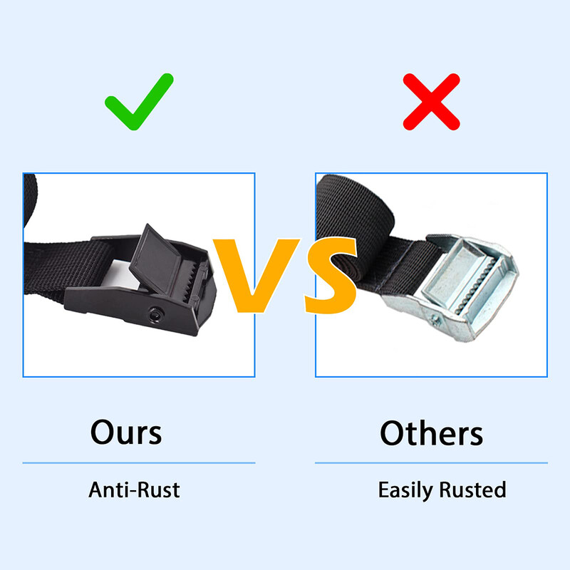 Auto pingutusnöör 5M*25mm sidumisrihm, tugev põrkrihm, pagasikott, pagasikinnitus metallpandlaga pukseerimisköie pingutiga