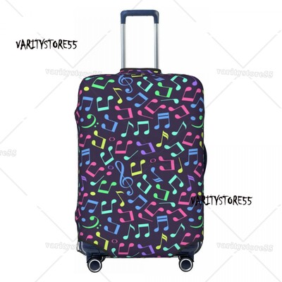 Taste de pian personalizate Note de muzică Husă pentru bagaje Husă de protecție pentru valiză amuzantă Costum pentru 18-32 inci