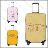 Iepure drăguț animal amuzant pictură imprimată îngroșare husă pentru bagaje elasticitate cărucior husă de praf valiza de protecție husă valiză