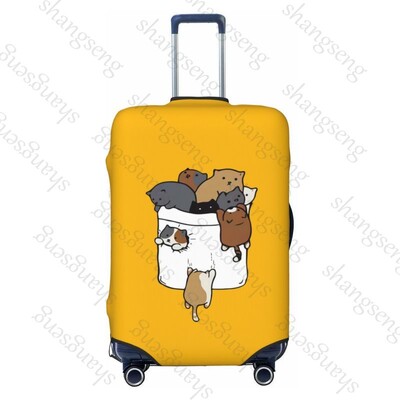 Iepure drăguț animal amuzant pictură imprimată îngroșare husă pentru bagaje elasticitate cărucior husă de praf valiza de protecție husă valiză