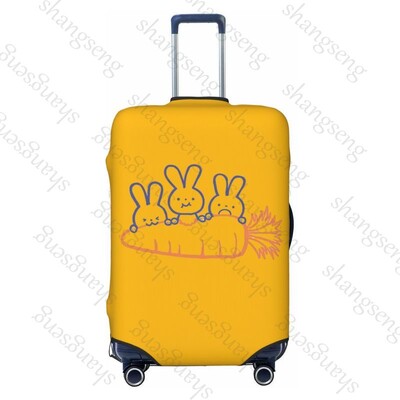 Iepure drăguț animal amuzant pictură imprimată îngroșare husă pentru bagaje elasticitate cărucior husă de praf valiza de protecție husă valiză