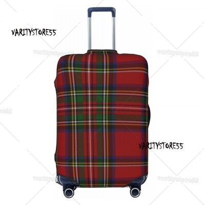 Husă pentru bagaje de călătorie în carouri alb-negru, lavabilă, cu tablă de șah, pentru valiză, pentru 18-32 inchi