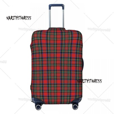 Husă pentru bagaje de călătorie în carouri alb-negru, lavabilă, cu tablă de șah, pentru valiză, pentru 18-32 inchi