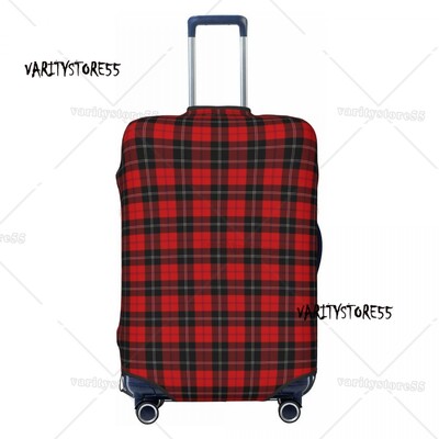 Husă pentru bagaje de călătorie în carouri alb-negru, lavabilă, cu tablă de șah, pentru valiză, pentru 18-32 inchi