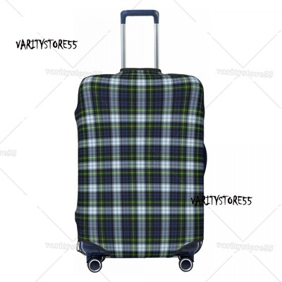 Husă pentru bagaje de călătorie în carouri alb-negru, lavabilă, cu tablă de șah, pentru valiză, pentru 18-32 inchi