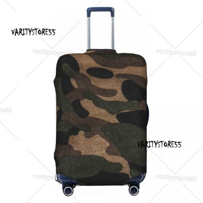 Husă de bagaje personalizată cu camuflarea în deșert digitală, amuzantă, militară, de camuflaj, huse de protecție pentru valiză, costum pentru 18-32 inch