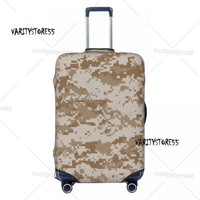 Husă de bagaje personalizată cu camuflarea în deșert digitală, amuzantă, militară, de camuflaj, huse de protecție pentru valiză, costum pentru 18-32 inch