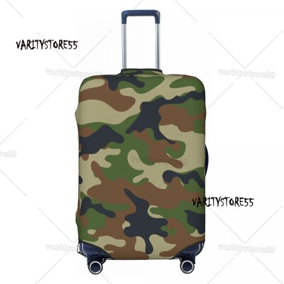 Husă de bagaje personalizată cu camuflarea în deșert digitală, amuzantă, militară, de camuflaj, huse de protecție pentru valiză, costum pentru 18-32 inch