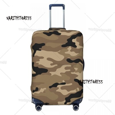 Husă de bagaje personalizată cu camuflarea în deșert digitală, amuzantă, militară, de camuflaj, huse de protecție pentru valiză, costum pentru 18-32 inch
