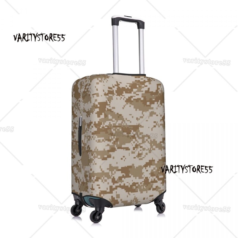 Husă de bagaje personalizată cu camuflarea în deșert digitală, amuzantă, militară, de camuflaj, huse de protecție pentru valiză, costum pentru 18-32 inch