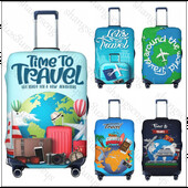 Clădiri de referință turistică Îngroșare husă pentru bagaje Elasticitate cărucior husă de praf Protecție valiză Accesorii pentru carcasă