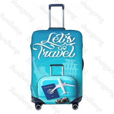 Clădiri de referință turistică Îngroșare husă pentru bagaje Elasticitate cărucior husă de praf Protecție valiză Accesorii pentru carcasă