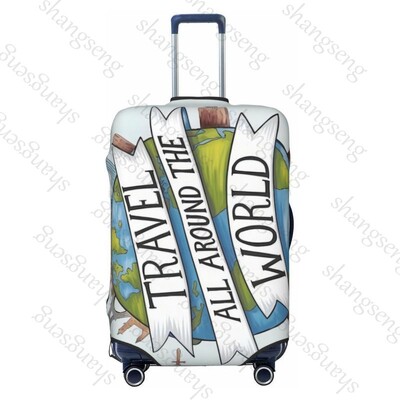 Clădiri de referință turistică Îngroșare husă pentru bagaje Elasticitate cărucior husă de praf Protecție valiză Accesorii pentru carcasă