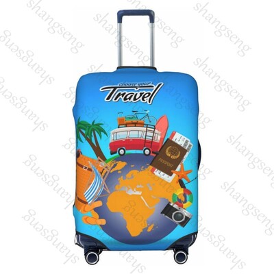 Clădiri de referință turistică Îngroșare husă pentru bagaje Elasticitate cărucior husă de praf Protecție valiză Accesorii pentru carcasă