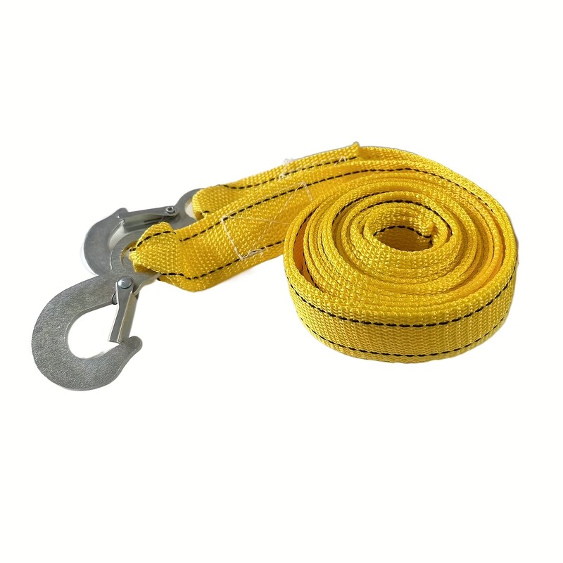 Tugev 3-tonnine nailonist pukseerimisrihm, vastupidav sõiduki päästmine koos hoiukotiga, üldotstarbeline hädaabi, välitingimustes kasutatavad turvavarustus