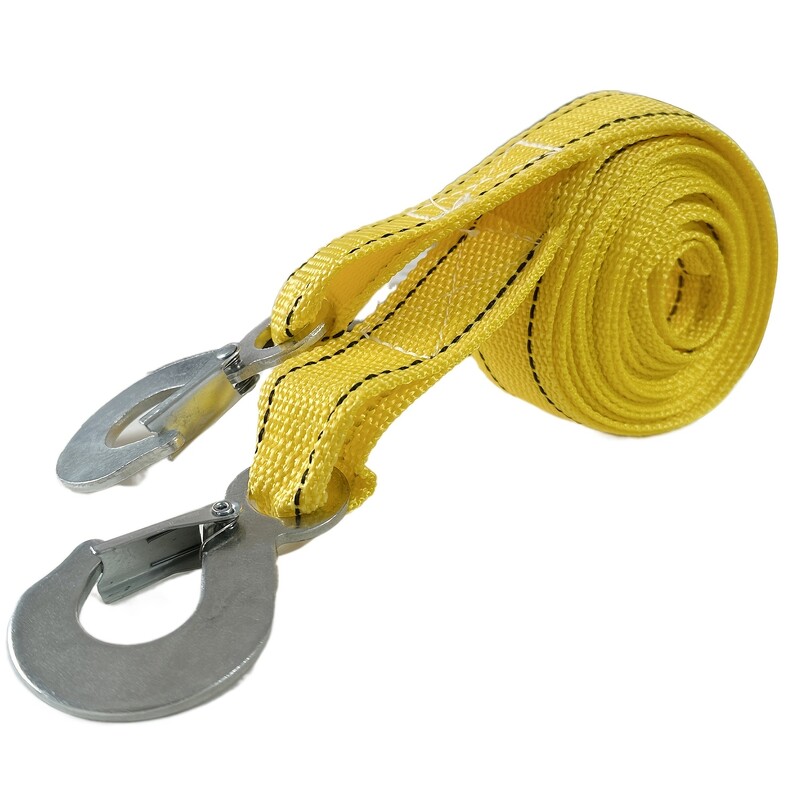 Tugev 3-tonnine nailonist pukseerimisrihm, vastupidav sõiduki päästmine koos hoiukotiga, üldotstarbeline hädaabi, välitingimustes kasutatavad turvavarustus